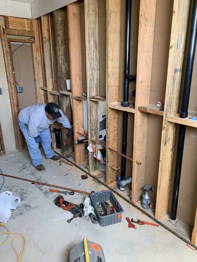 Commercial rough-in plumbing for Gas Line Repair in Coaldale
